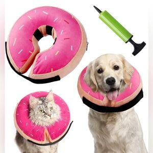 Veraste Pet Inflatable Collar Protective Recovery Donut Collar